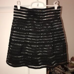 black skirt